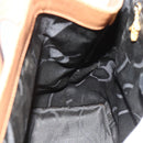 Salvatore Ferragamo Tote Bag Leather Brown Gold Auth bs35019-18