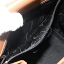 Salvatore Ferragamo Tote Bag Leather Brown Gold Auth bs35019-20