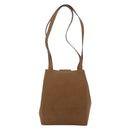 Salvatore Ferragamo Tote Bag Leather Brown Gold Auth bs35019-3