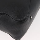 Salvatore Ferragamo Vala Tote Bag Leather Black Silver Auth bs35020-10