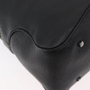 Salvatore Ferragamo Vala Tote Bag Leather Black Silver Auth bs35020-16