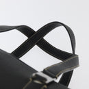 Salvatore Ferragamo Vala Tote Bag Leather Black Silver Auth bs35020-14