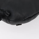 GUCCI Shoulder Bag Leather Black Silver 268244 Auth bs35022-16