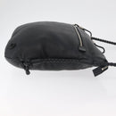 GUCCI Shoulder Bag Leather Black Silver 268244 Auth bs35022-3
