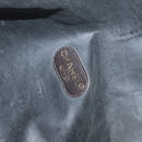 CHANEL Pouch Coated Canvas Black Gold CC Auth bs35024-10