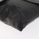 CHANEL Pouch Coated Canvas Black Gold CC Auth bs35024-14