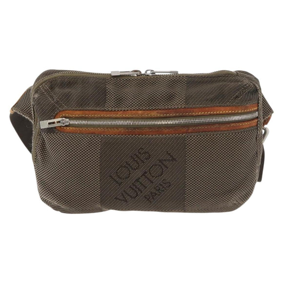 LOUIS VUITTON Damier Geant Arche Waist Bag Khaki M93022 LV Auth bs35025
