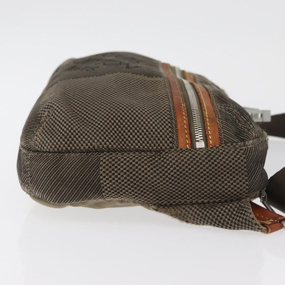 LOUIS VUITTON Damier Geant Arche Waist Bag Khaki M93022 LV Auth bs35025