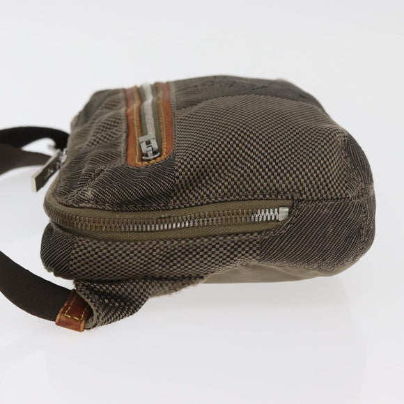 LOUIS VUITTON Damier Geant Arche Waist Bag Khaki M93022 LV Auth bs35025
