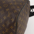 LOUIS VUITTON Monogram Macassar Keepall Bandouliere 55 Bag M56714 Auth bs35027-16