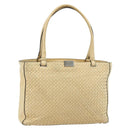 BOTTEGA VENETA INTRECCIATO Tote Bag Leather Beige Silver Auth bs35029A-1