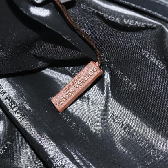 BOTTEGA VENETA INTRECCIATO Tote Bag Leather Beige Silver Auth bs35029A