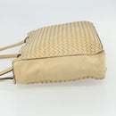 BOTTEGA VENETA INTRECCIATO Tote Bag Leather Beige Silver Auth bs35029A-3