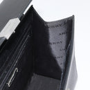 BURBERRY Hand Bag Leather Black Silver Auth bs35033A-19