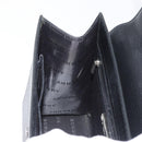 BURBERRY Hand Bag Leather Black Silver Auth bs35033A-20
