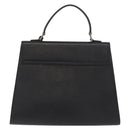 BURBERRY Hand Bag Leather Black Silver Auth bs35033A-2