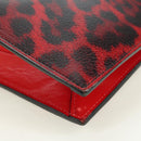 Christian Louboutin Hand Bag Leather 2way Red Silver Auth bs35035V-17