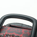 Christian Louboutin Hand Bag Leather 2way Red Silver Auth bs35035V-14