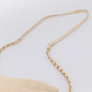 CHANEL Matelasse Chain Shoulder Bag Lamb Skin Ivory Gold CC Auth bs35037-10