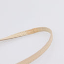 CHANEL Matelasse Chain Shoulder Bag Lamb Skin Ivory Gold CC Auth bs35037-11