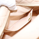 CHANEL Matelasse Chain Shoulder Bag Lamb Skin Ivory Gold CC Auth bs35037-23