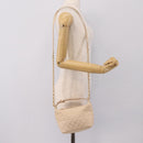 CHANEL Matelasse Chain Shoulder Bag Lamb Skin Ivory Gold CC Auth bs35037-25
