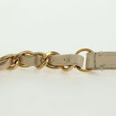 CHANEL Matelasse Chain Shoulder Bag Lamb Skin Ivory Gold CC Auth bs35037M-16