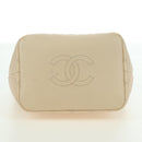 CHANEL Matelasse Chain Shoulder Bag Lamb Skin Ivory Gold CC Auth bs35037M-5