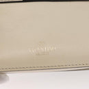 VALENTINO Schoudertas met ketting Leer Ivoor Goud Auth bs35039A-18