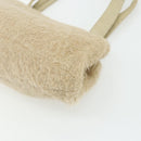 BOTTEGA VENETA Hand Bag Wool Beige Silver Auth bs35042-15