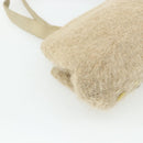 BOTTEGA VENETA Hand Bag Wool Beige Silver Auth bs35042-16