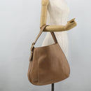 GUCCI Shoulder Bag Leather Beige Gold 296880 Auth bs35043A-22