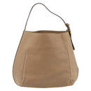 GUCCI Shoulder Bag Leather Beige Gold 296880 Auth bs35043A-2