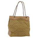 GUCCI GG Canvas Tote Bag Beige Gold 109141 Auth bs35044-1