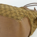 GUCCI GG Canvas Tote Bag Beige Gold 109141 Auth bs35044-10