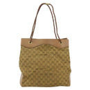 GUCCI GG Canvas Tote Bag Beige Gold 109141 Auth bs35044-2