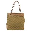 GUCCI GG Canvas Tote Bag Beige Gold 109141 Auth bs35044-3