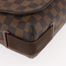 LOUIS VUITTON Damier Ebene Brooklyn MM Shoulder Bag N51211 LV Auth bs35045-10