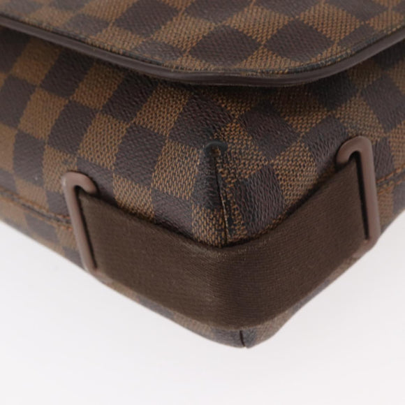 LOUIS VUITTON Damier Ebene Brooklyn MM Shoulder Bag N51211 LV Auth bs35045