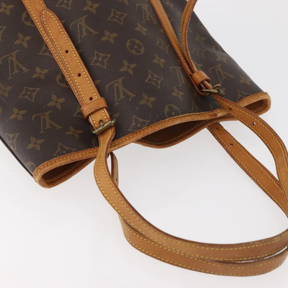 LOUIS VUITTON Monogram Bucket GM Shoulder Bag M42236 LV Auth bs35048