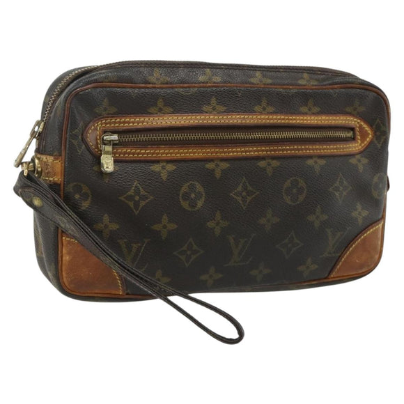LOUIS VUITTON Monogram Marly Dragonne GM Clutch Bag M51825 LV Auth bs35051