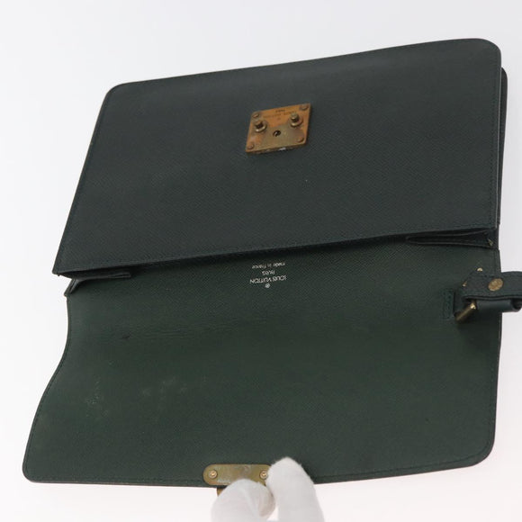LOUIS VUITTON Taiga Pochette Kourad Clutch Bag Epicea M30194 LV Auth bs35052