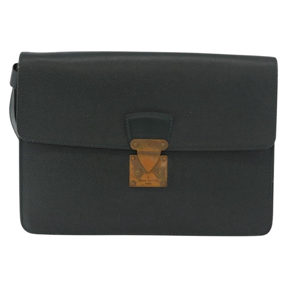 LOUIS VUITTON Taiga Pochette Kourad Clutch Bag Epicea M30194 LV Auth bs35052
