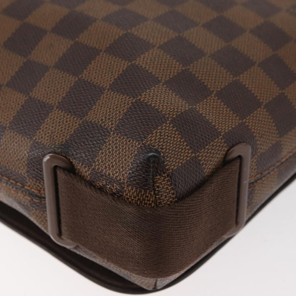 LOUIS VUITTON Damier Ebene Brooklyn PM Schoudertas N51210 LV Auth bs35054