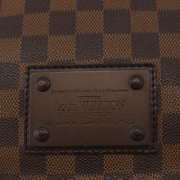LOUIS VUITTON Damier Ebene Brooklyn PM Schoudertas N51210 LV Auth bs35054