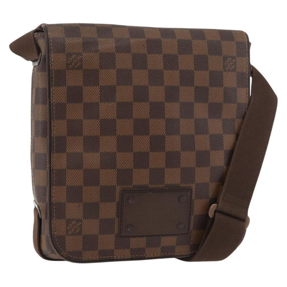 LOUIS VUITTON Damier Ebene Brooklyn PM Schoudertas N51210 LV Auth bs35054