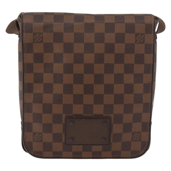 LOUIS VUITTON Damier Ebene Brooklyn PM Schoudertas N51210 LV Auth bs35054