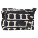 CHANEL Sports Line Reversible Shoulder Bag Nylon Black Silver CC Auth bs35056-1