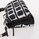 CHANEL Sports Line Reversible Shoulder Bag Nylon Black Silver CC Auth bs35056-5