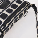 CHANEL Sports Line Reversible Shoulder Bag Nylon Black Silver CC Auth bs35056-6